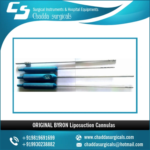 
ORIGINAL BYRON Pattern Liposuction Cannulas 