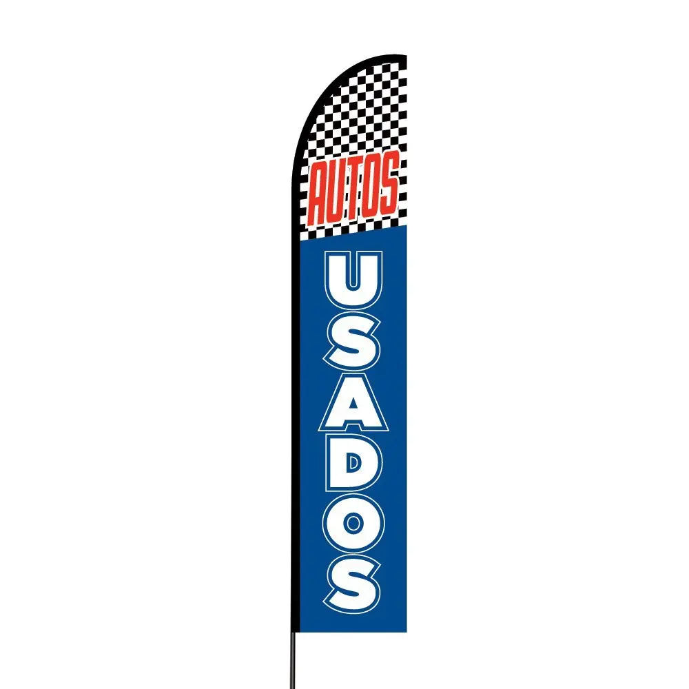 Business Ad Swooper Flutter Feather Flags /& Poles 2 Pack-Venta-Super Sale