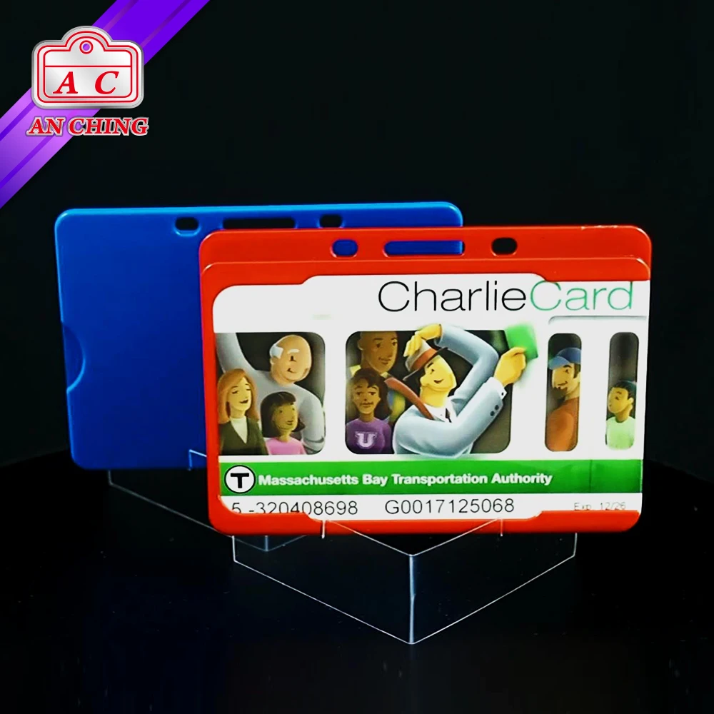 
Open Face ID Card Hard Plastic Badge Holder 