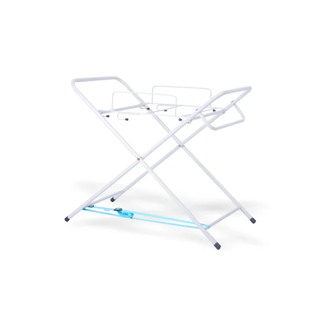 Baby Bath Folding Stand - Rotho Ideal Bathing Solution Top With Foldable Bathtub Stand Ceramic White - For babies newborn to 12 months (up to 30 lbs) who cannot stand up unassisted.