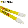 Promotional custom mobile USB charger cable neck strap
