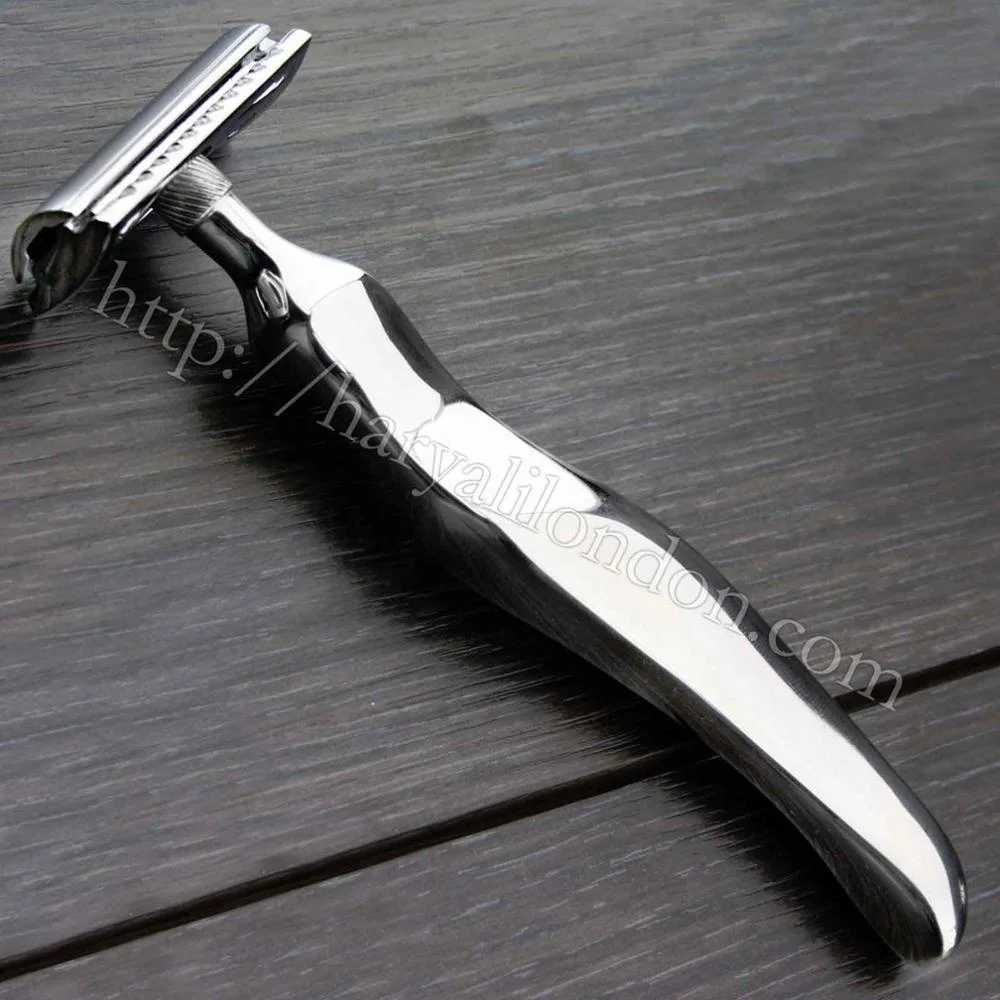 
Stainless Steel Hollow handle DOUBLE EDGE BLADE SAFETY RAZOR 7