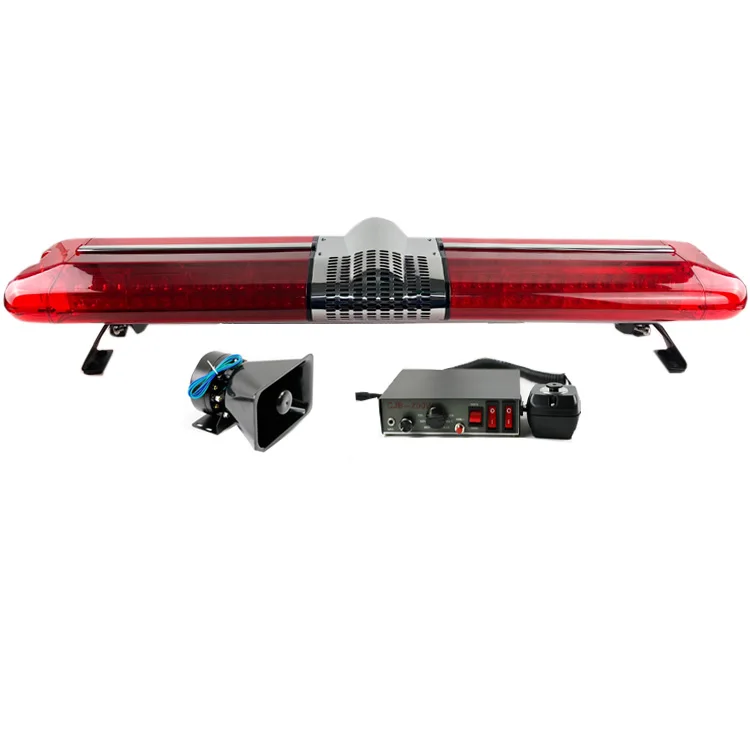 wholesale lightbar with long size 120cm 144W traffic police equipments red and blue safety led light bar