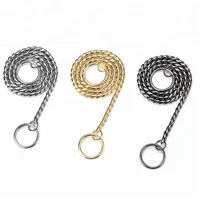 

Durable Comfortable Metal Snake Chain Pet Dog Collar