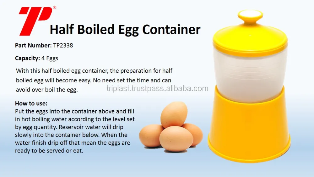 hot selling half boiled egg plastic container pp material food