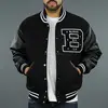 letterman embroidery patches wool leather varsity jackets