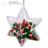 ISO9001 factory direct wholesale ornament transparent plastic star shape container