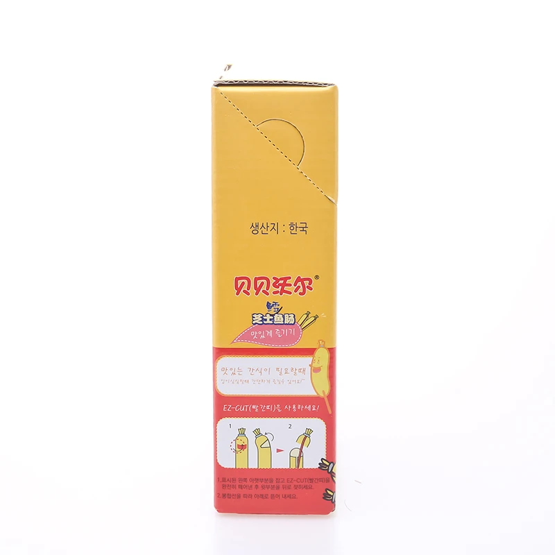 
Latest design promotional Korea making Babyworld Codfish Sausage 15g premium 