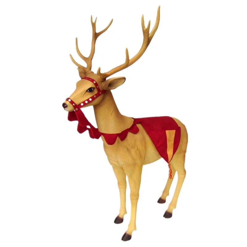 resin reindeer statue