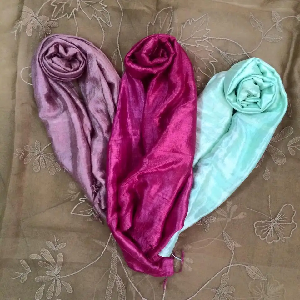 natural silk scarf