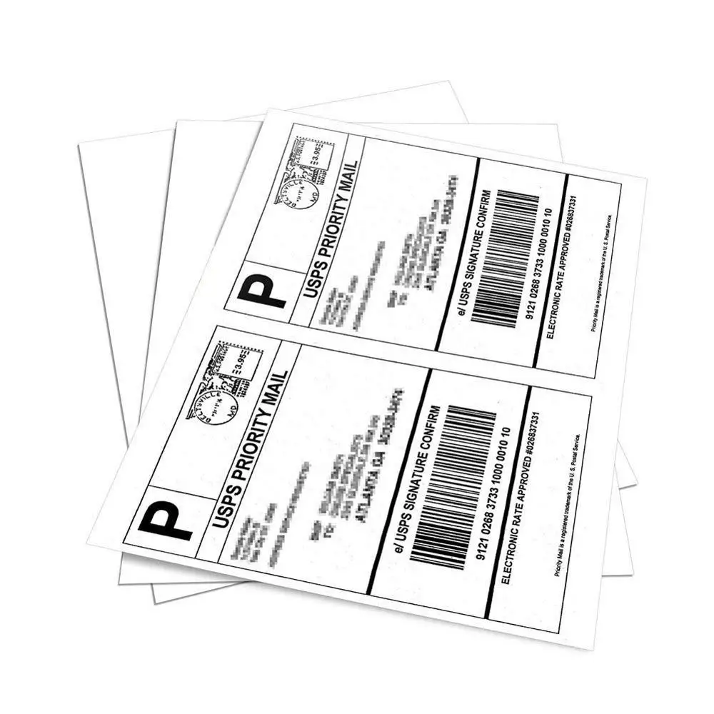 Half Vel A4 Size Zelfklevende Verzending Etiketten voor USPS DHL UPS FBA FedEx