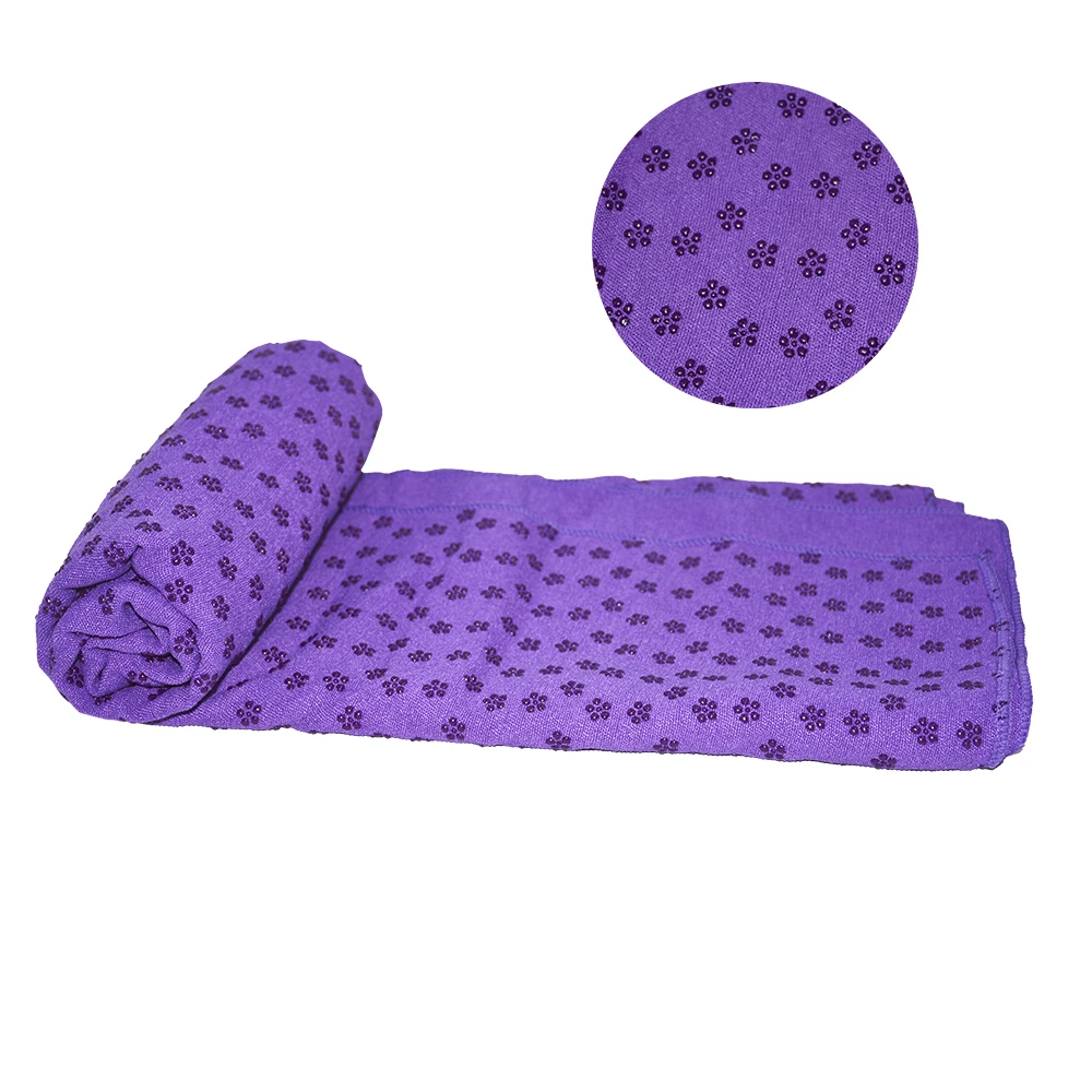 Suede eco friendly material organic non slip yoga mat towel