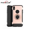 3-in-1 Car Holder Phone Case For iphone Xr Xs Max Carbon Fiber Phone Case For Note 8 Phones Case