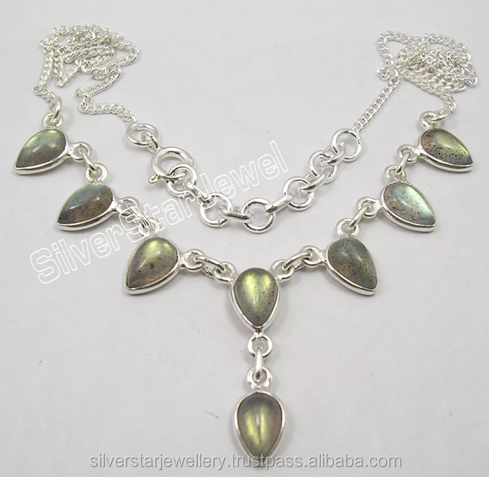 
Matching bridal indian traditional jewellery set necklace 925 solid silver natural labradorite gemstone handmade necklace 