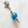 Blue Agate Ball Pendulum : Buy Online From Sara Agate From India