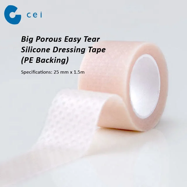 Medical Disposable Supplies Big Porous Silicone Surgical Tape Medical ...