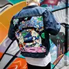 off the wall hip hop custom design patch wholesale jean jacket fashion men denim jacket 2019