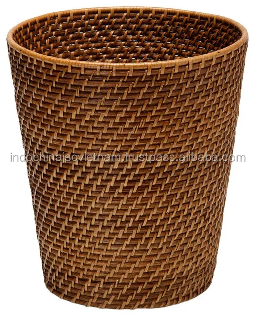 Wicker Rattan Paper Waste Bin Wholesale Buy Paper Waste Bin,Rattan