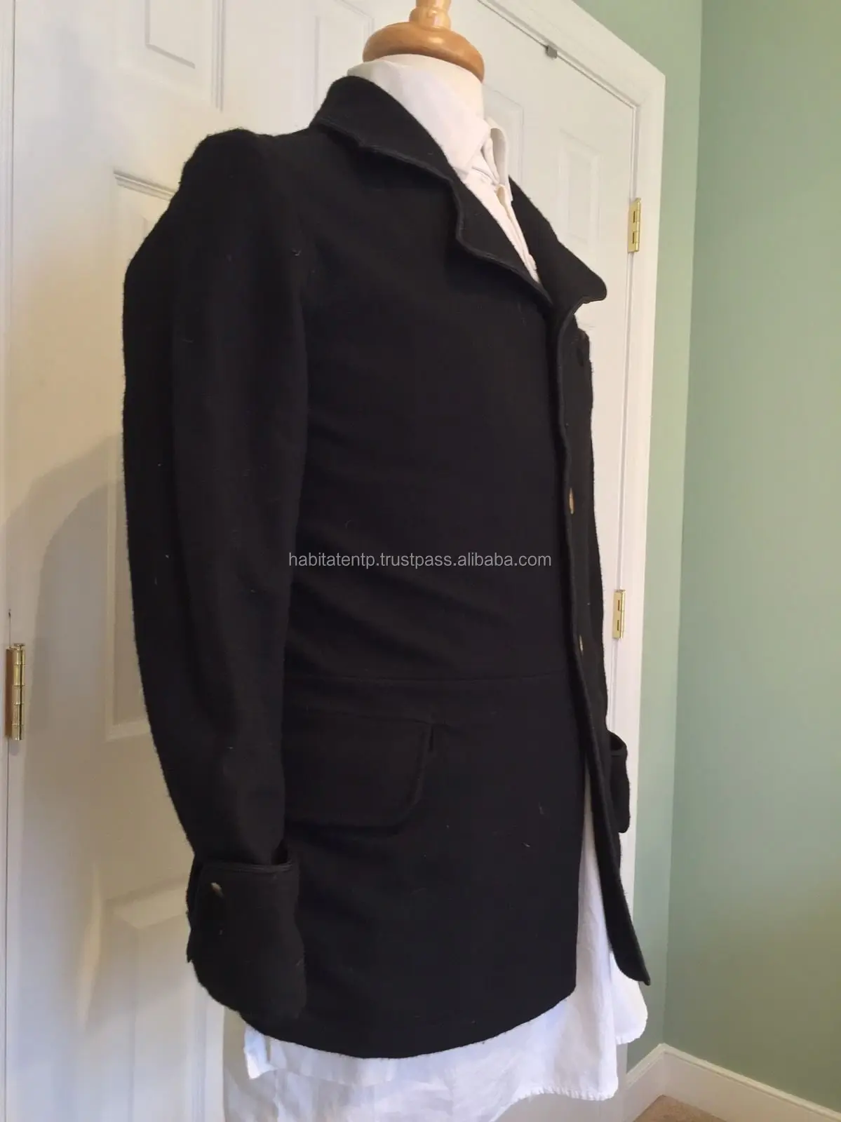 Civil War Era 19th Century Civilian Sack Coat Black Wool W/trim ...