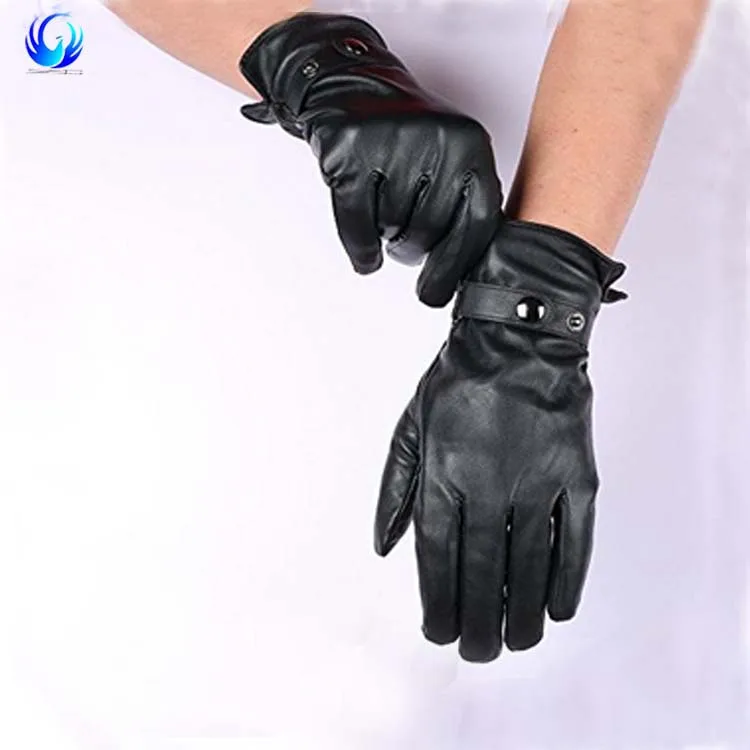 leather texting gloves
