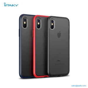 China Ipaky Newest Luxury Anti Shock Pc mobile Back cover Matte Phone Case For Iphone X 8 7 6 Plus