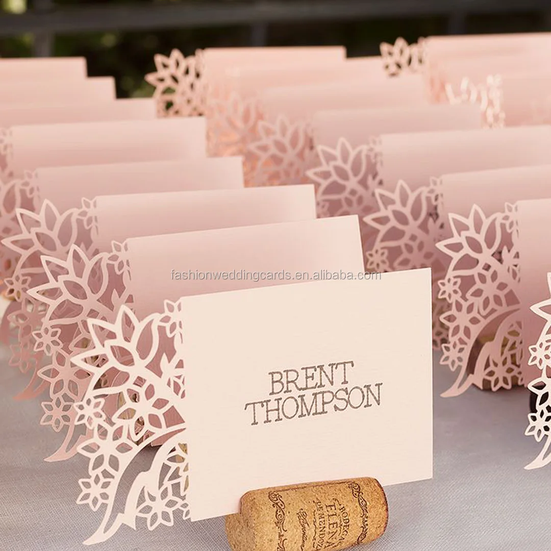 folded table place cards
