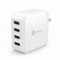 

iClever BoostCube 40W 4-Port Universal USB Wall Charger with SmartID Technology, 8A Charging Station for iPhone 7/6s/iPad
