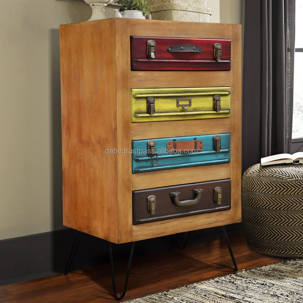 Art Furniture Chest Of 4 Drawers Suite Case Patron Front Side
