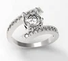 Complete Cubic Zircon Wedding High Polished Ring