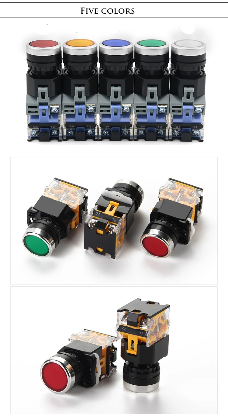 holso electrical momentary alarm push button switch