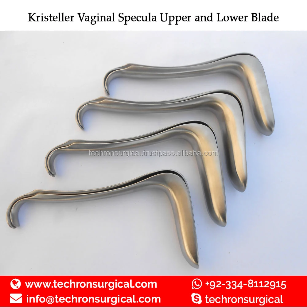 Kristeller Ob/gyn Vaginal Speculum/specula Stainless Steel Upper/lower
