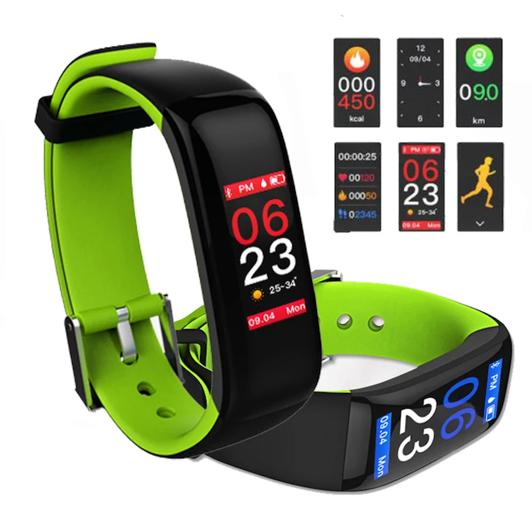 

P1 plus smart sports band color touch screen action wristband fitness tracker Real-time heart rate monitor health smartwatch