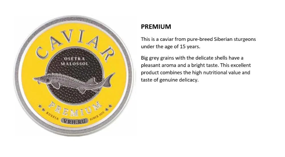 Russian Luxury Black Caviar Buy Beluga Caviar For Sale Cavia Eco Friendly Product On Alibaba Com