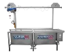 Pasteurizing tab horizontal pasteurizer