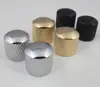 Chrome Barrel Knobs for P Bass/Telecaster Ibanez Domed Knurled Volume Tone Knob | Metal Electric Guitar Bass Tone Volume