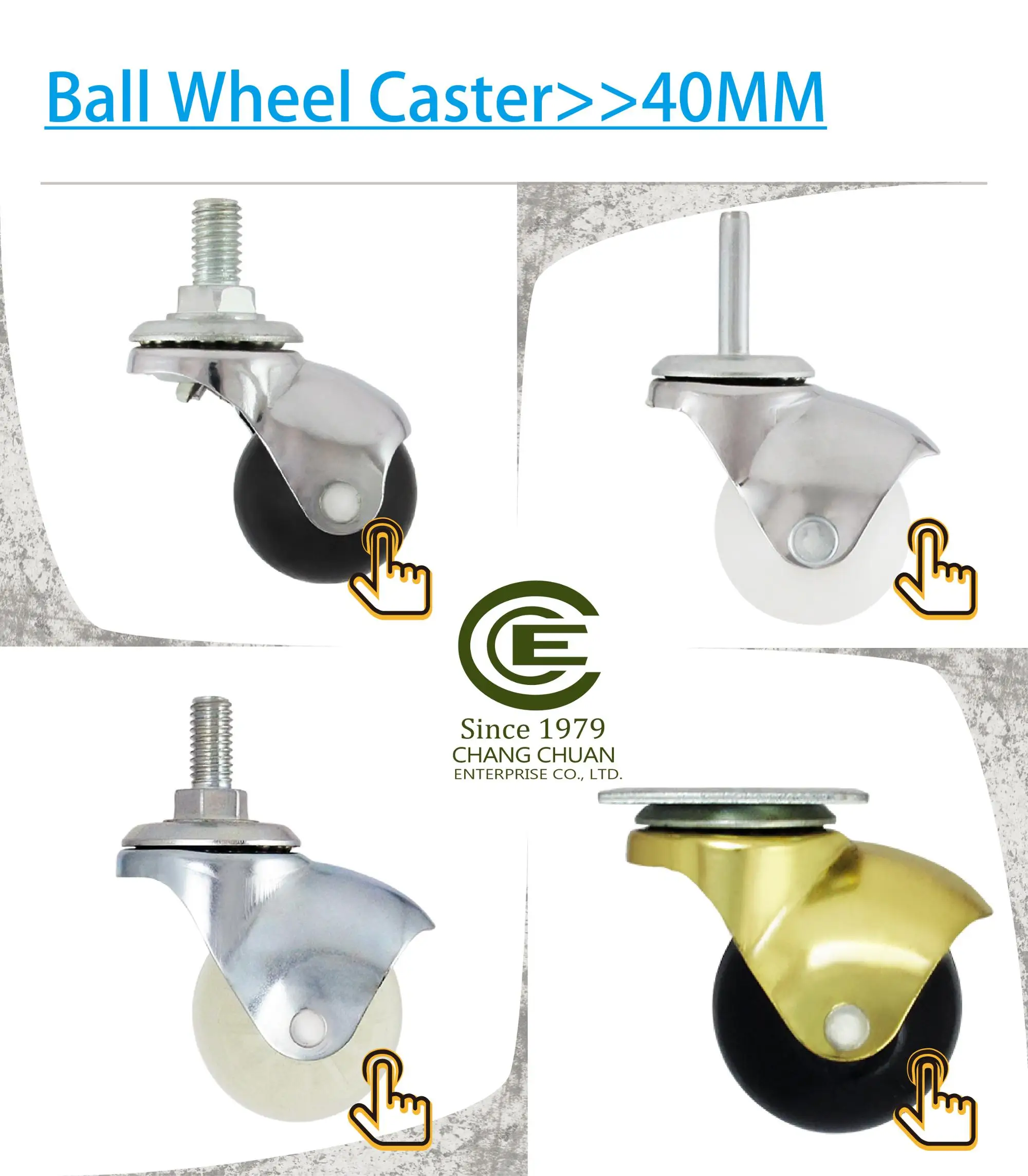 Cce Caster Mini 30mm Ball Castor Swivel Caster For Stand Buy Small