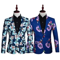 

New Customized Colorful Printing Floral Blazers For Men Blazer Suits Man
