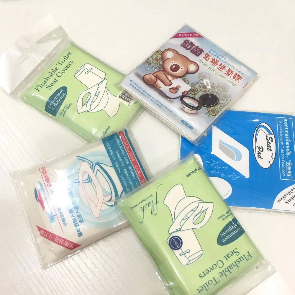 Travel Pack Flushable Toilet Seat Covers - Buy Disposable Tissue Paper