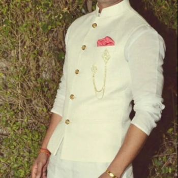 Indian Bollywood Indo Western Mens Sherwani Wedding Dress Jacket
