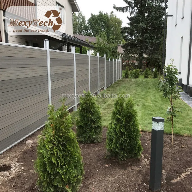 

outdoor wood plastic composite fence privacy fence euro fence