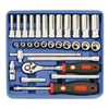 GENIUS 30pcs 1/4" Dr. Metric Deep Hand Socket Set