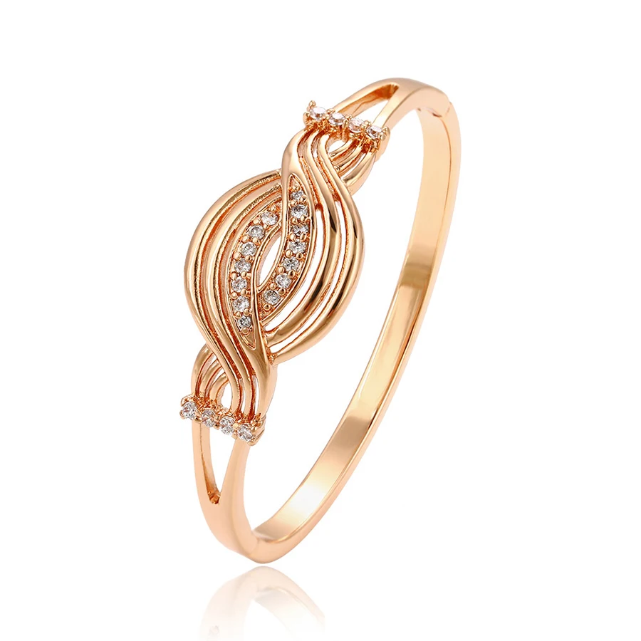 

50340 Xuping creative women jewelry special shaped zircon inset bangle