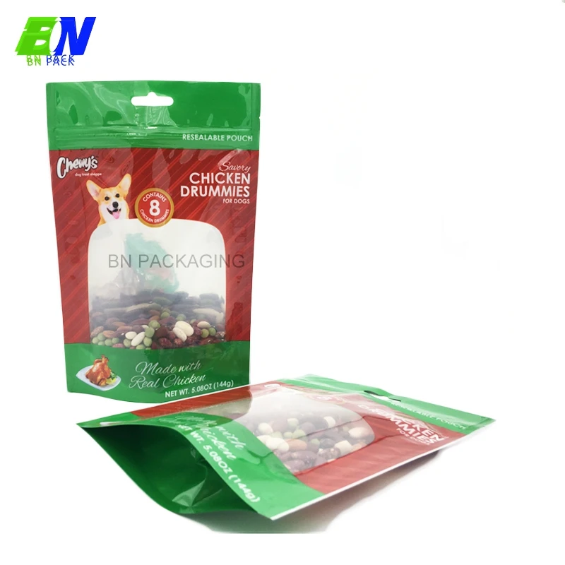 Ecofriendly High Barrier Pet Food Bag Clear Pouch Bags Stand Up Pouch