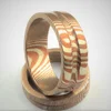 Brass Copper Mokume Gane Ring