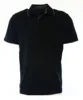 Black and Gray Tipped Men's Polo T-Shirt