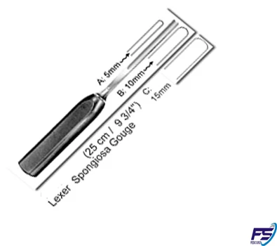 Stainless Steel Orthopedic Lexer Spongiosa Gouge Size 5mm,10mm,15mm ...