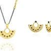 Wholesale Authentic Gold Plated 925 Sterling Silver Set Jewelry