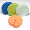 Round shape 8 small pieces latex free flat makeup puff