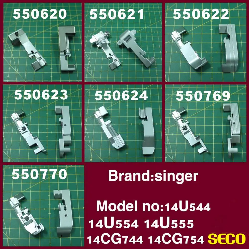 550769 Made In Taiwan Household Overlock Machine Parts Lace Sewing Foot