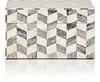 High quality best selling Natural Water Buffalo Bone Medium Square box, ivory color from Vietnam